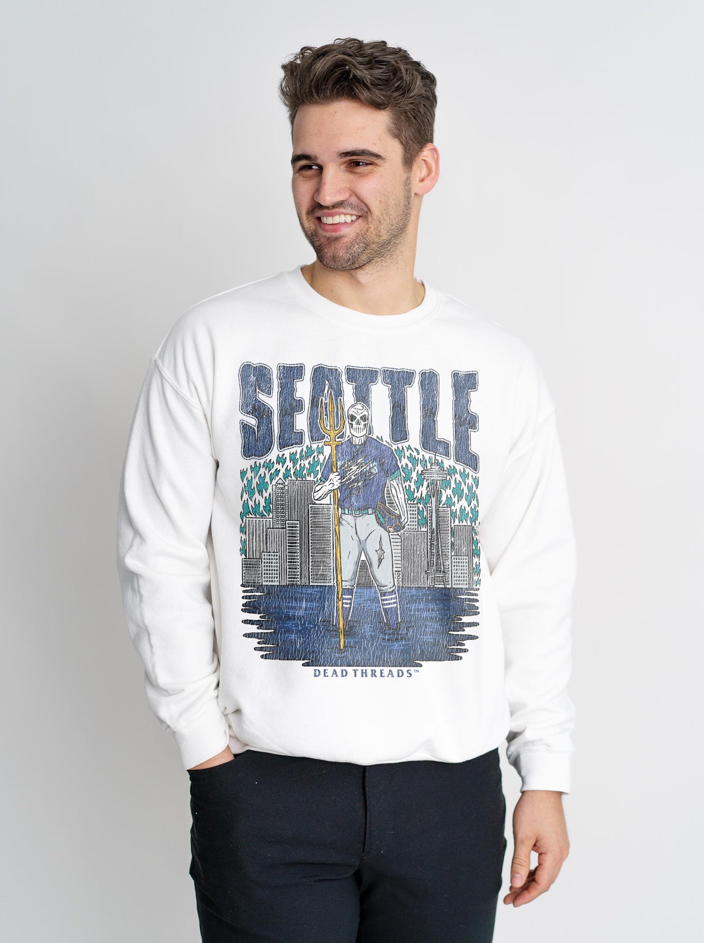 SEATTLE BASEBALL CREWNECK SWEATSHIRT