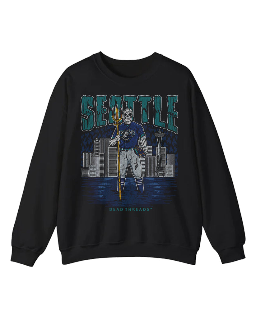 SEATTLE BASEBALL CREWNECK SWEATSHIRT