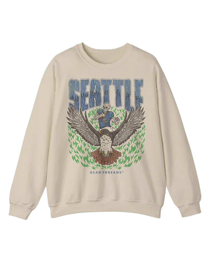 SEATTLE FOOTBALL CREWNECK SWEATSHIRT