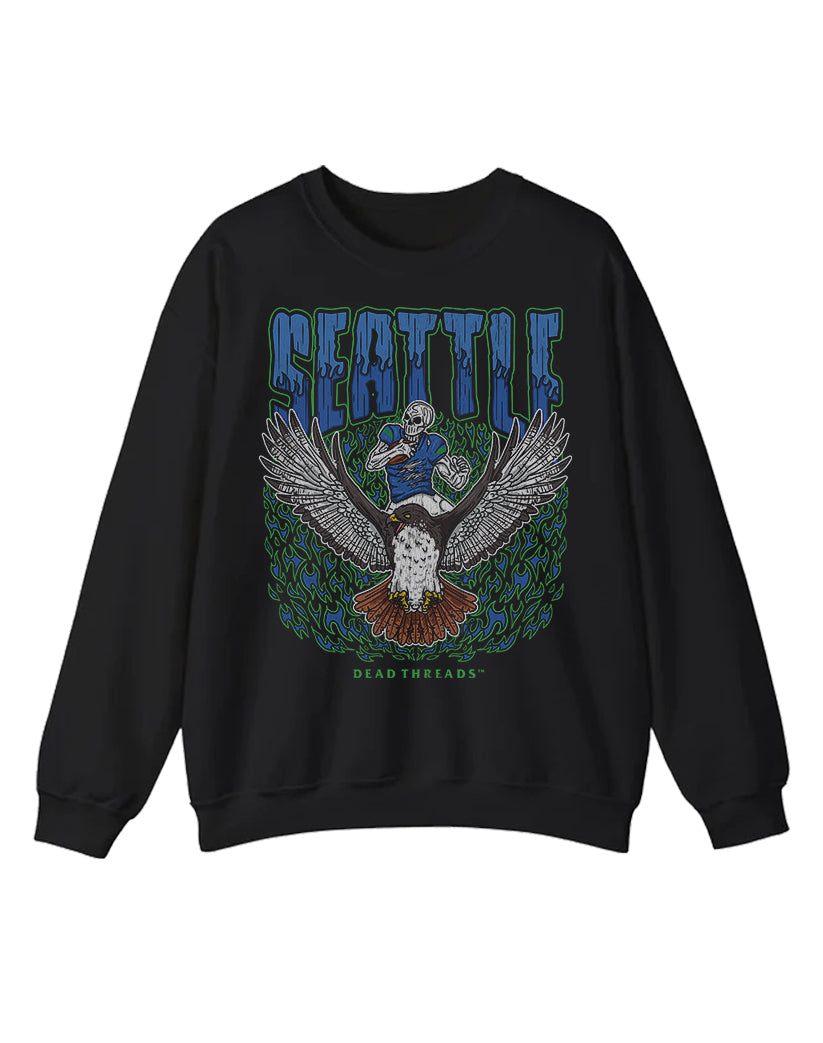 SEATTLE FOOTBALL CREWNECK SWEATSHIRT