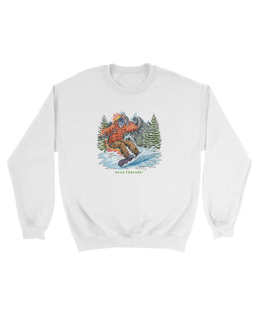 SNOWBOARDING KIDS CREWNECK SWEATSHIRT