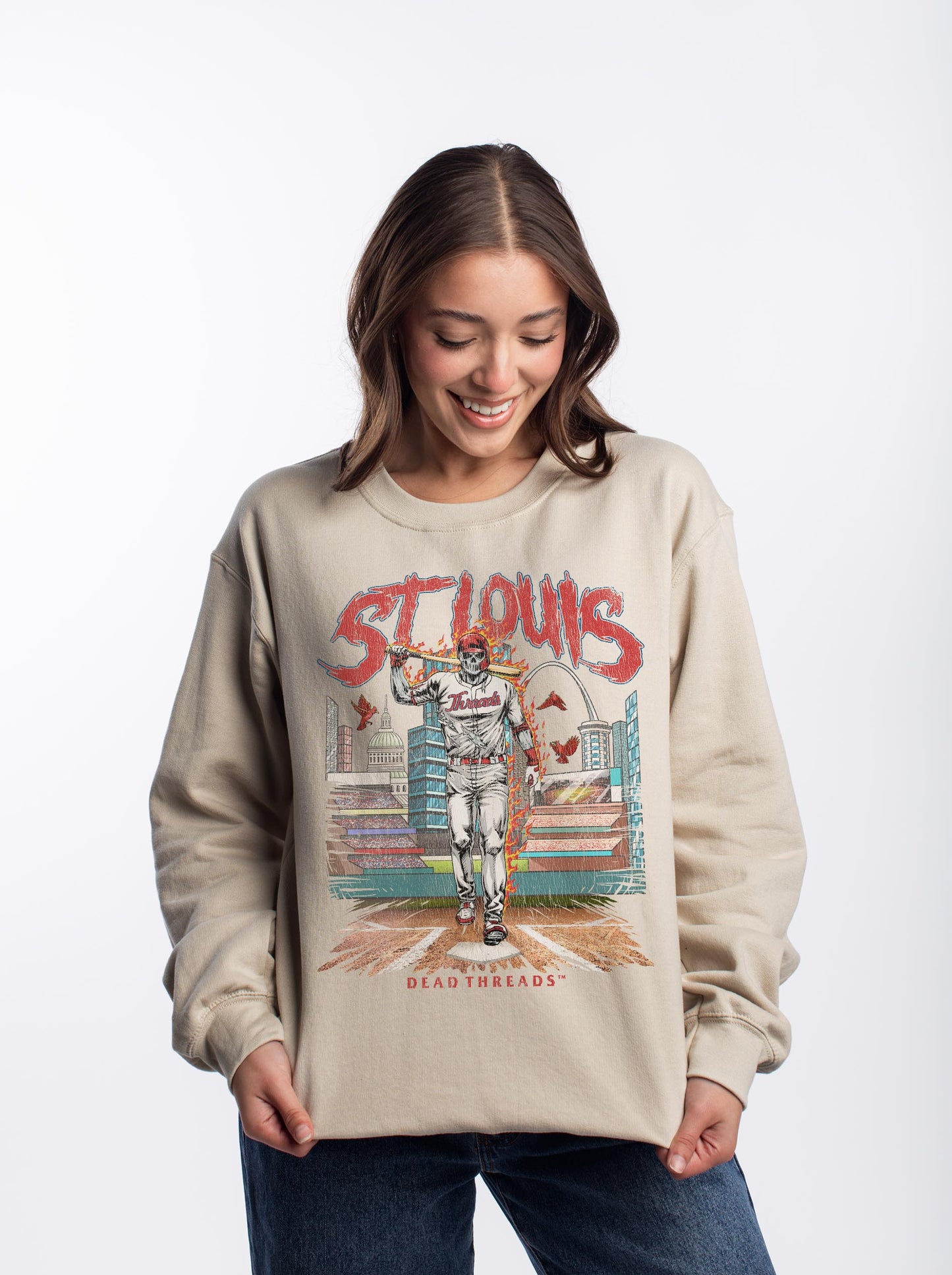 ST. LOUIS BASEBALL CREWNECK SWEATSHIRT