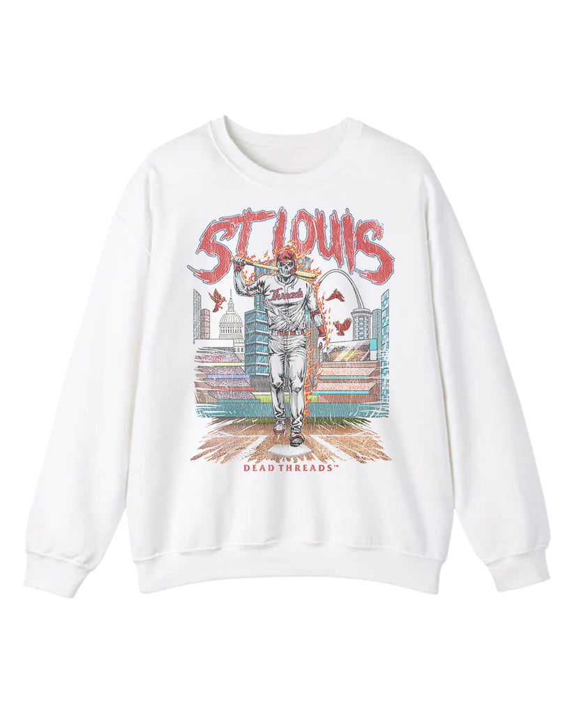 ST. LOUIS BASEBALL CREWNECK SWEATSHIRT