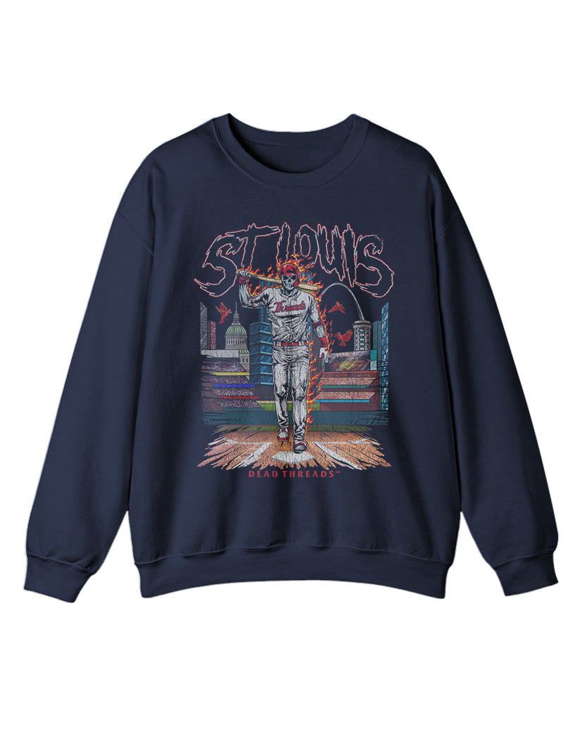 ST. LOUIS BASEBALL CREWNECK SWEATSHIRT
