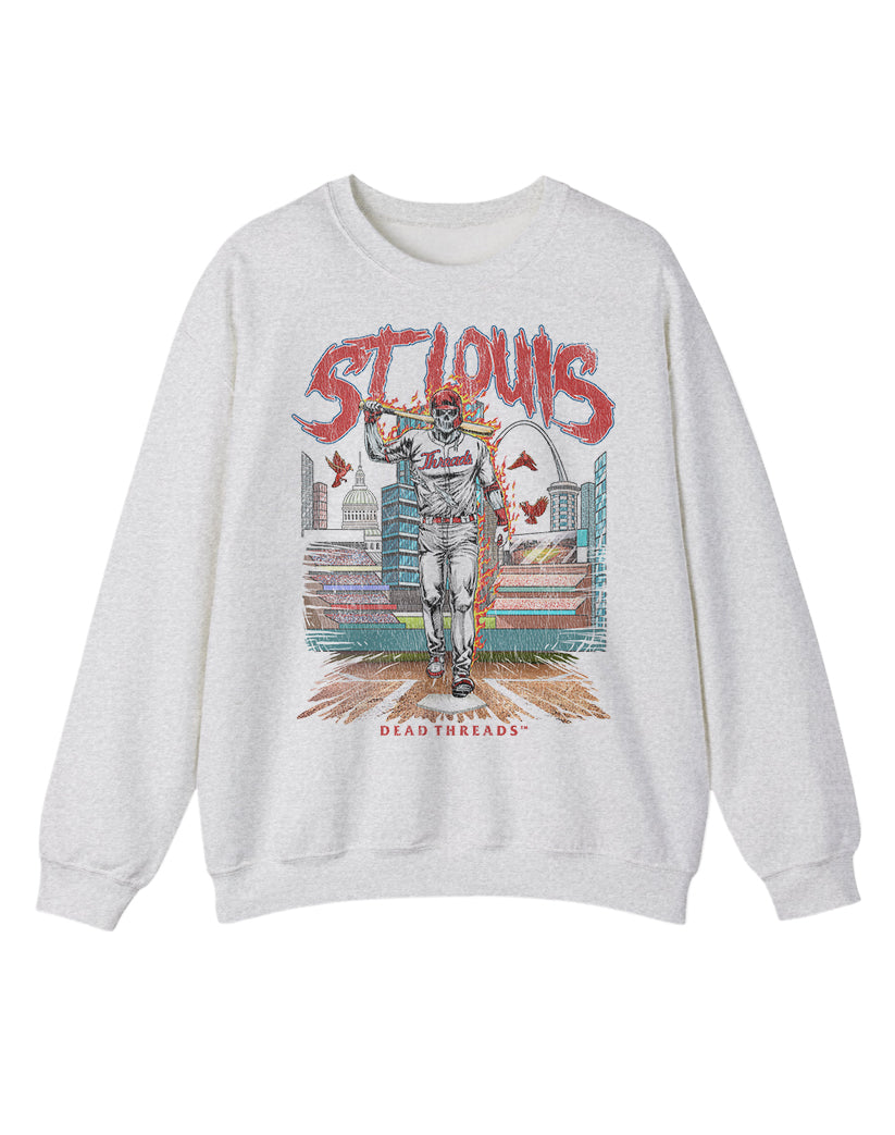 ST. LOUIS BASEBALL CREWNECK SWEATSHIRT