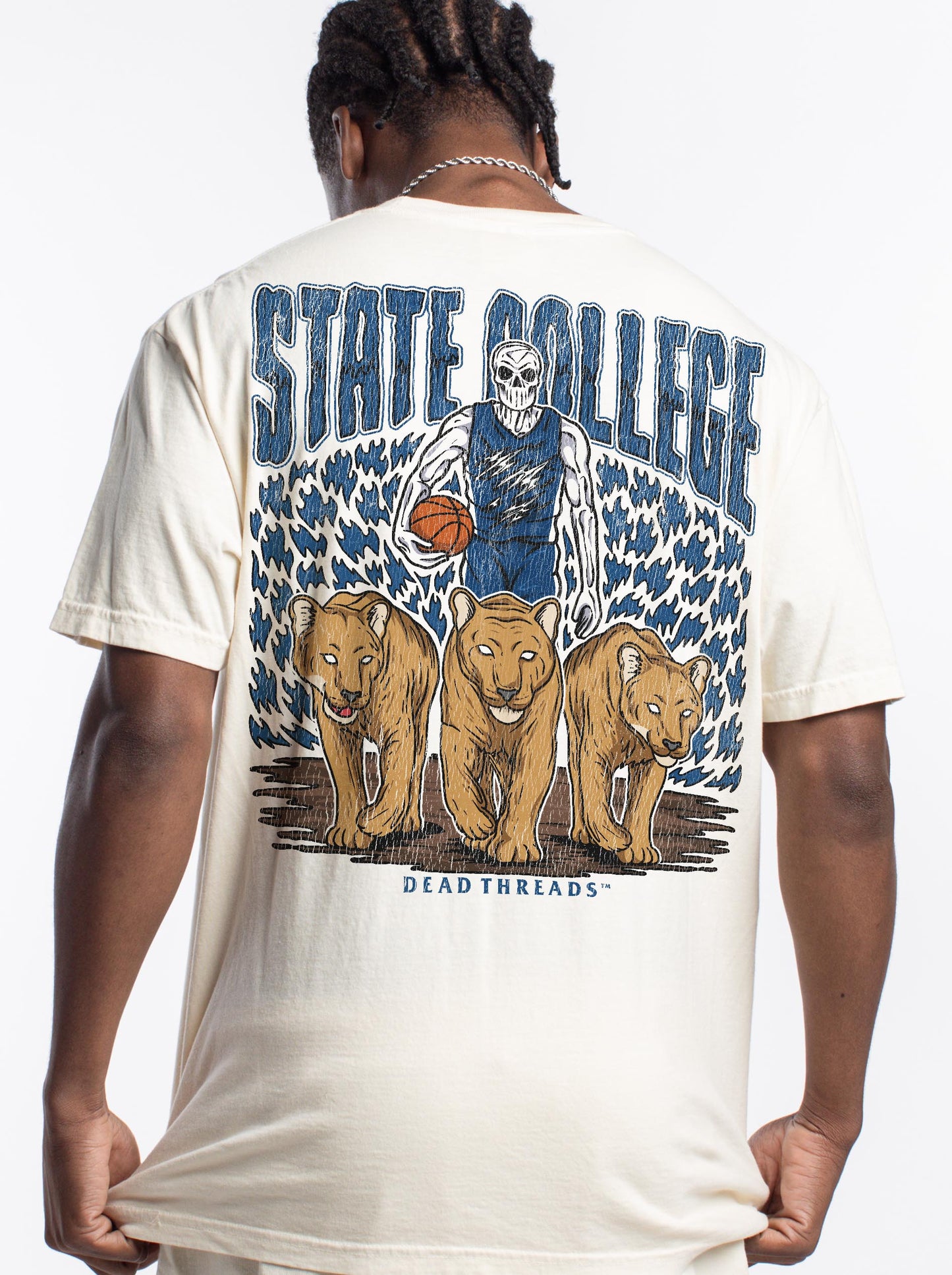 STATE COLLEGE BASKETBALL- “3 SKULL” PREMIUM T-SHIRT