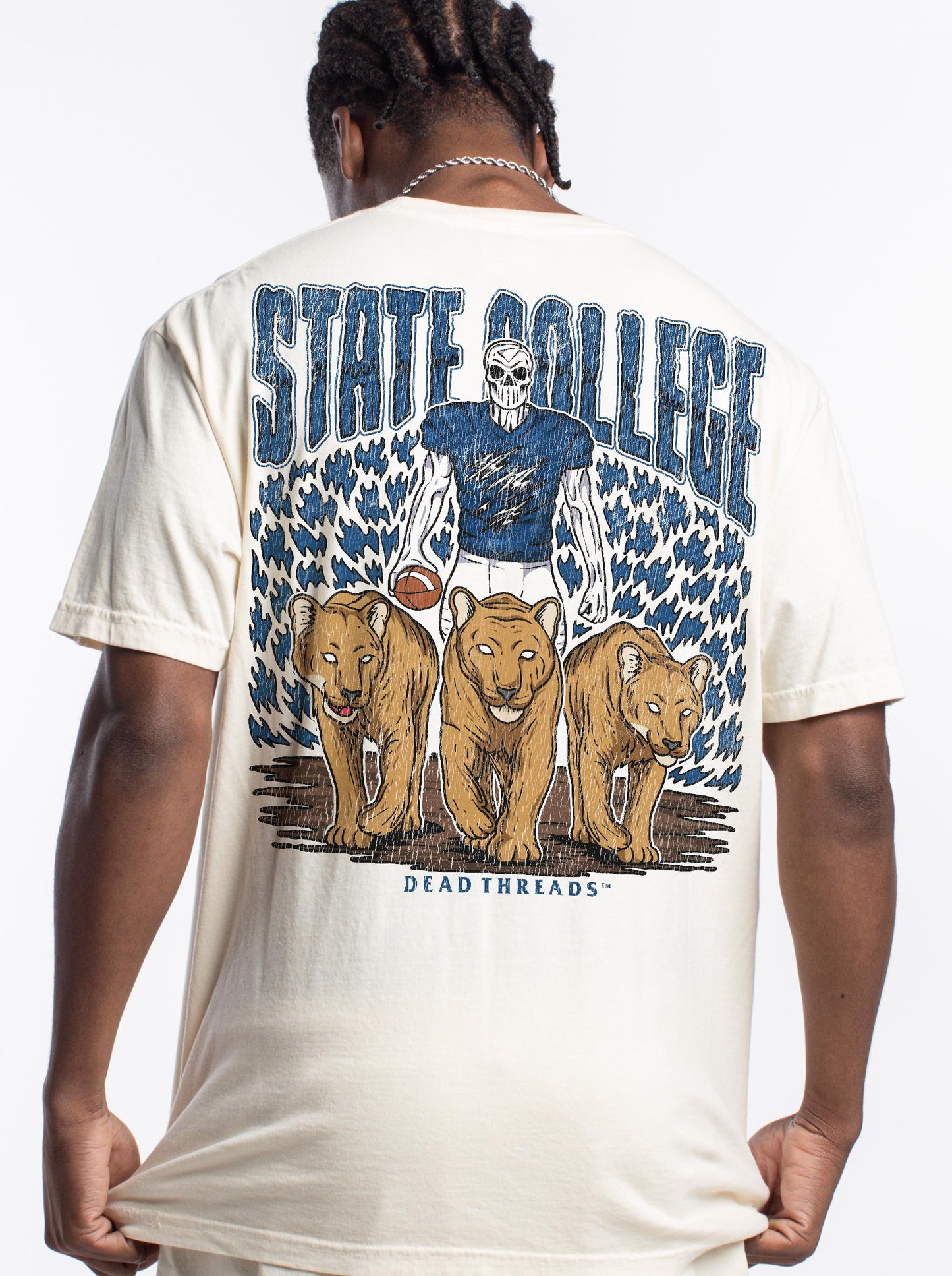 STATE COLLEGE FOOTBALL - “3 SKULL” PREMIUM T-SHIRT