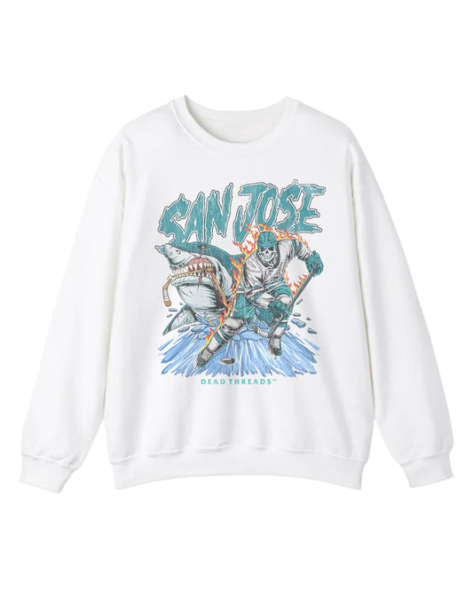 SAN JOSE HOCKEY CREWNECK SWEATSHIRT