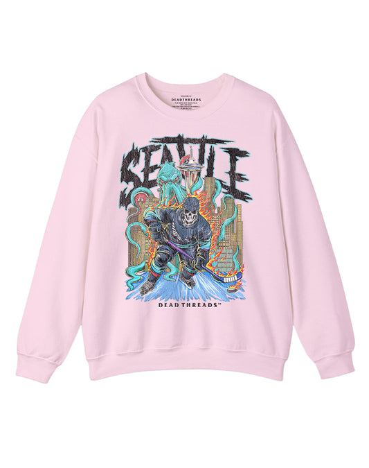 SEATTLE HOCKEY CREWNECK SWEATSHIRT - PINK