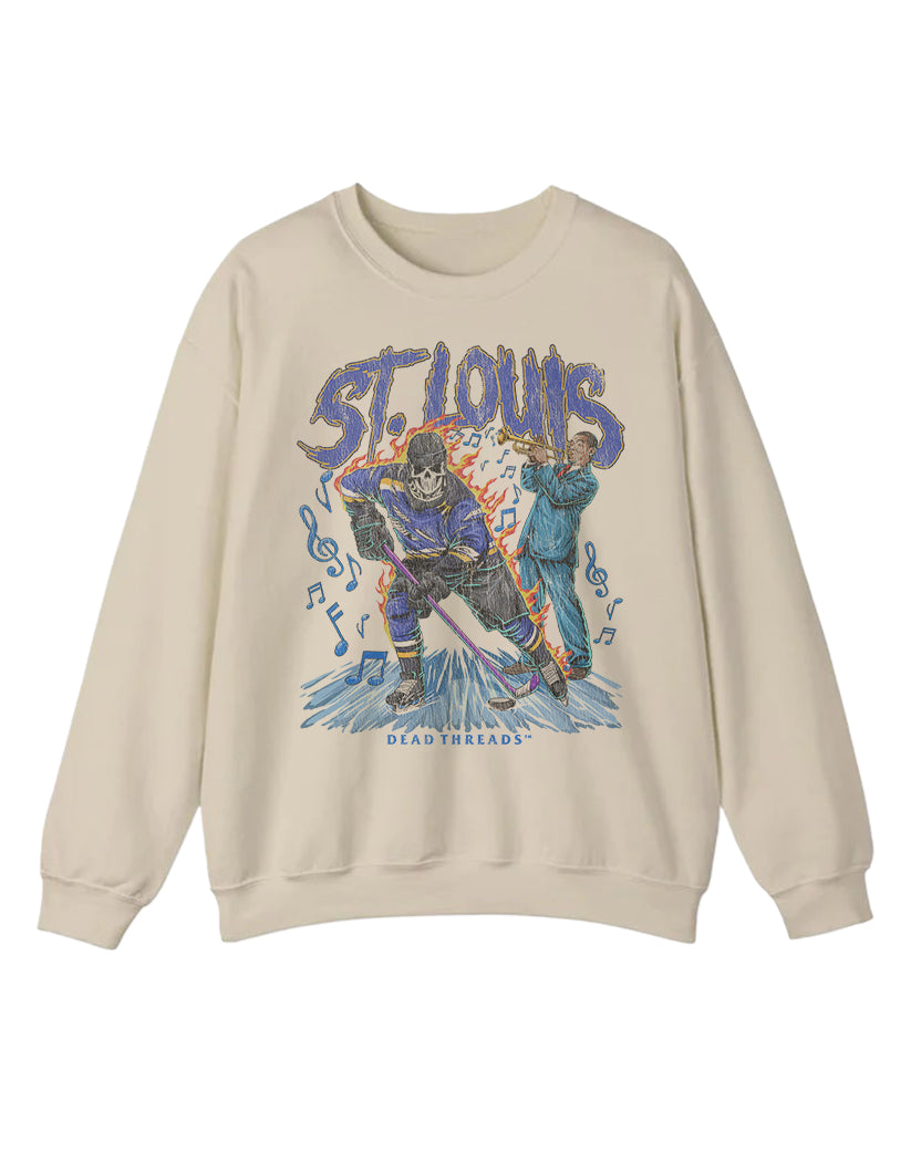 ST. LOUIS HOCKEY CREWNECK SWEATSHIRT