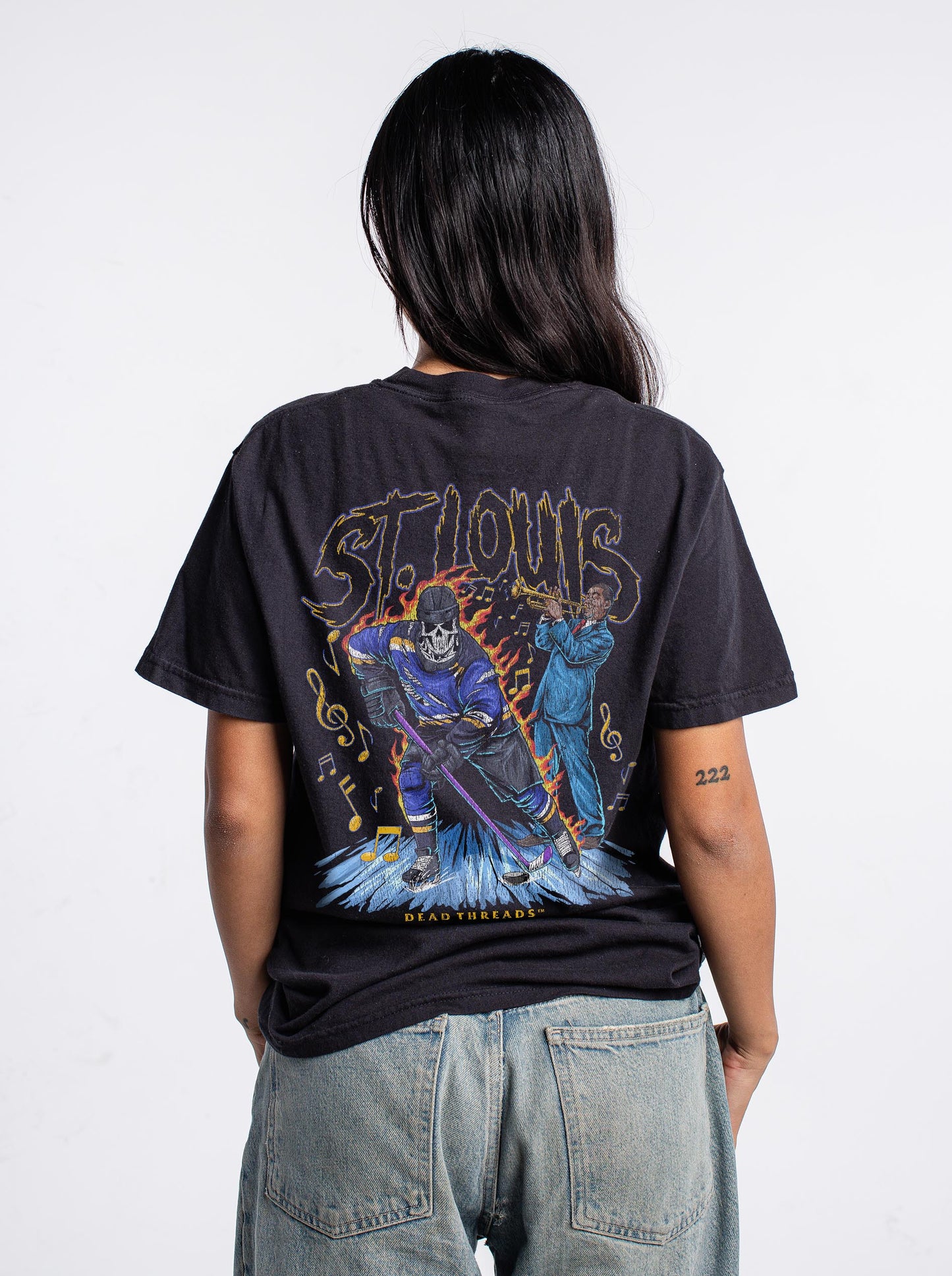 ST. LOUIS HOCKEY - “3 SKULL” PREMIUM T-SHIRT