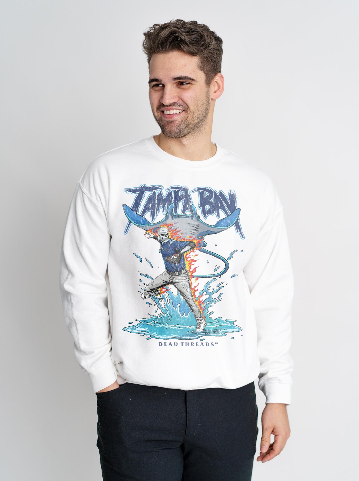 TAMPA BAY BASEBALL CREWNECK SWEATSHIRT