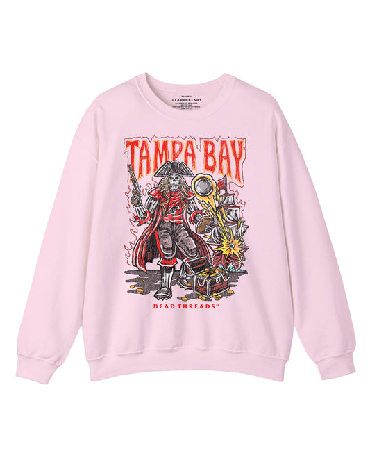 TAMPA BAY FOOTBALL CREWNECK SWEATSHIRT - PINK