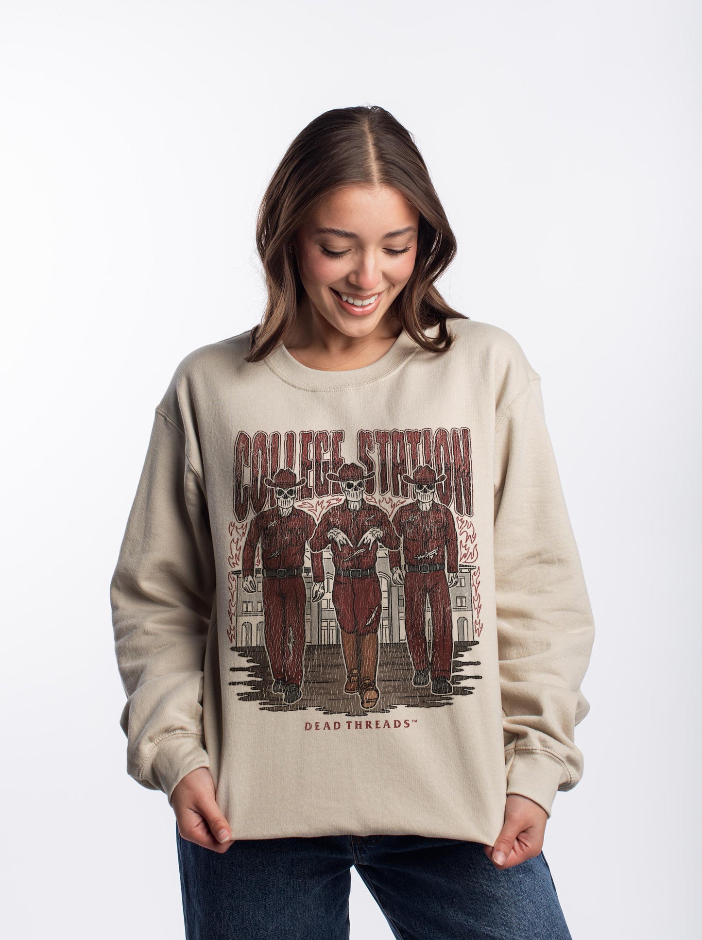 COLLEGE STATION CREWNECK SWEATSHIRT