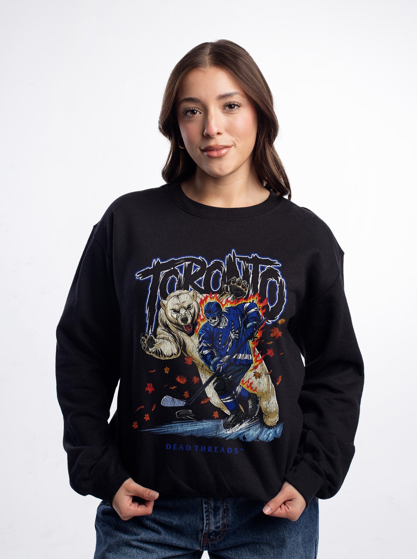 TORONTO HOCKEY CREWNECK SWEATSHIRT