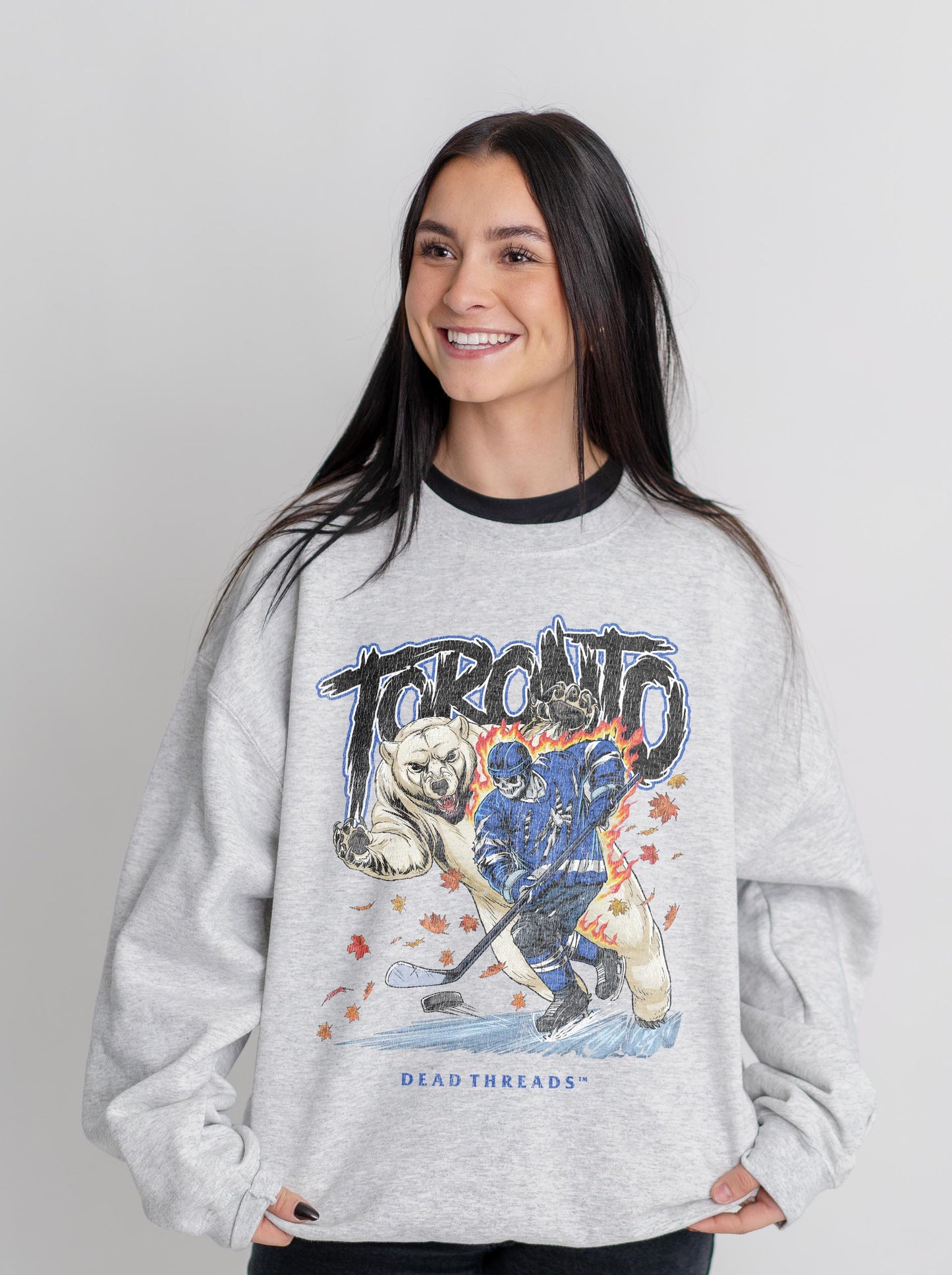 TORONTO HOCKEY CREWNECK SWEATSHIRT
