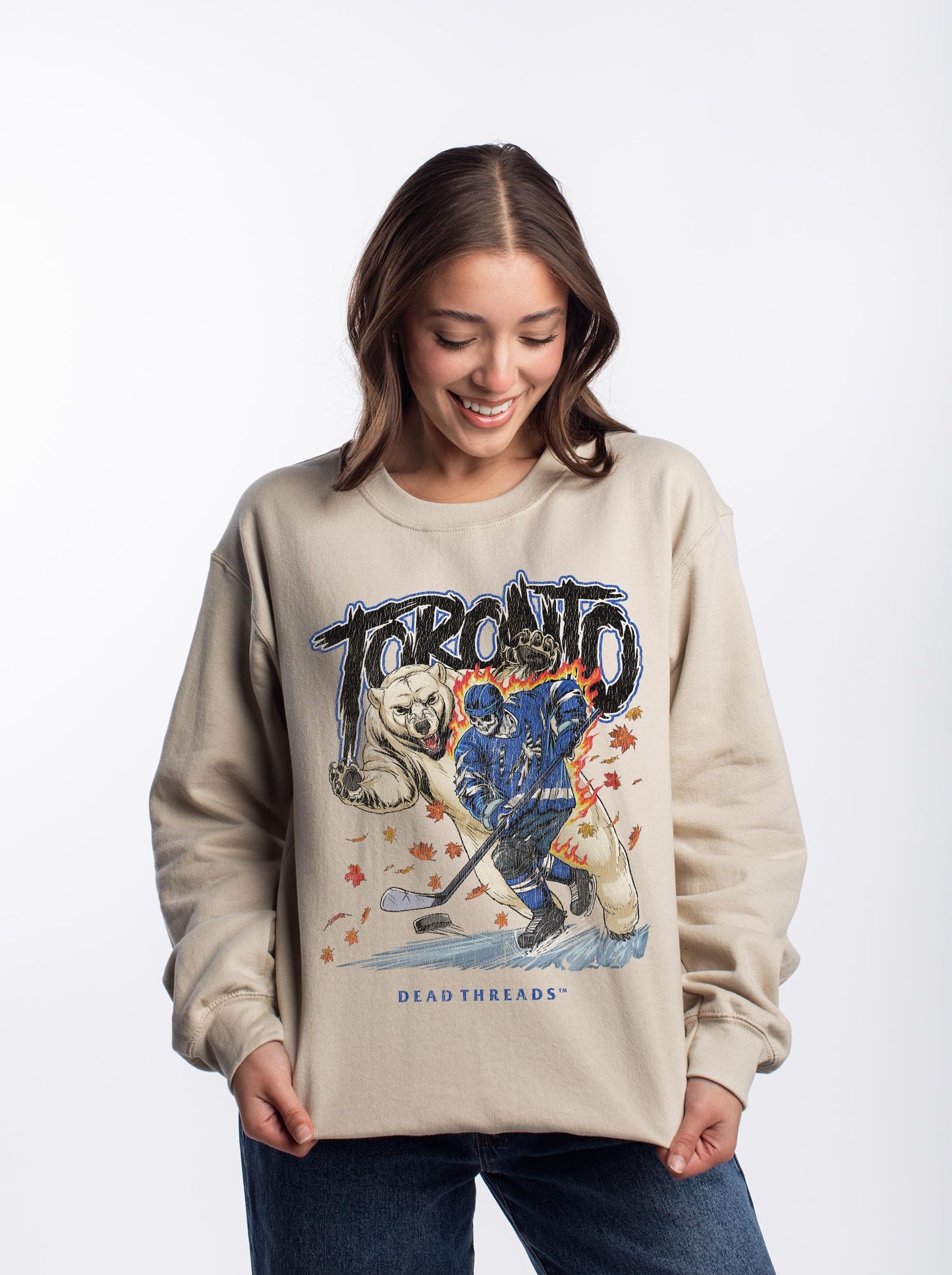 TORONTO HOCKEY CREWNECK SWEATSHIRT