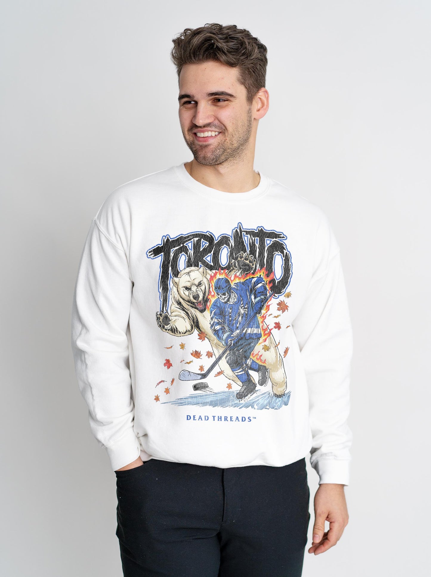 TORONTO HOCKEY CREWNECK SWEATSHIRT