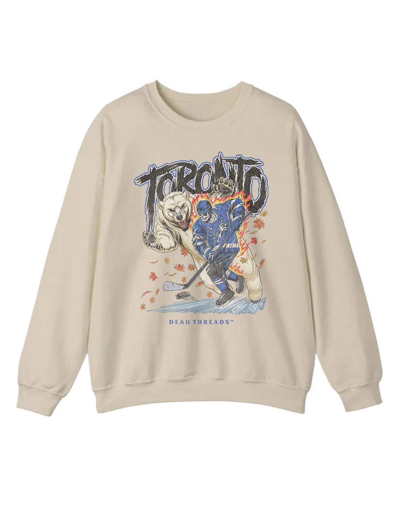 TORONTO HOCKEY CREWNECK SWEATSHIRT