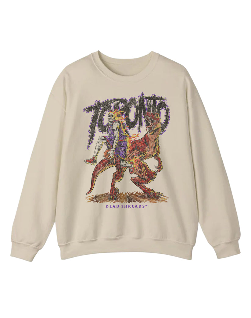 TORONTO BASKETBALL CREWNECK SWEATSHIRT