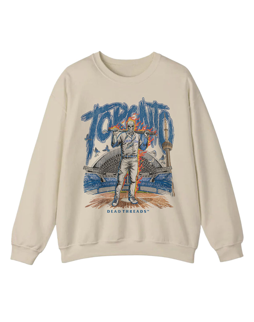 TORONTO BASEBALL CREWNECK SWEATSHIRT