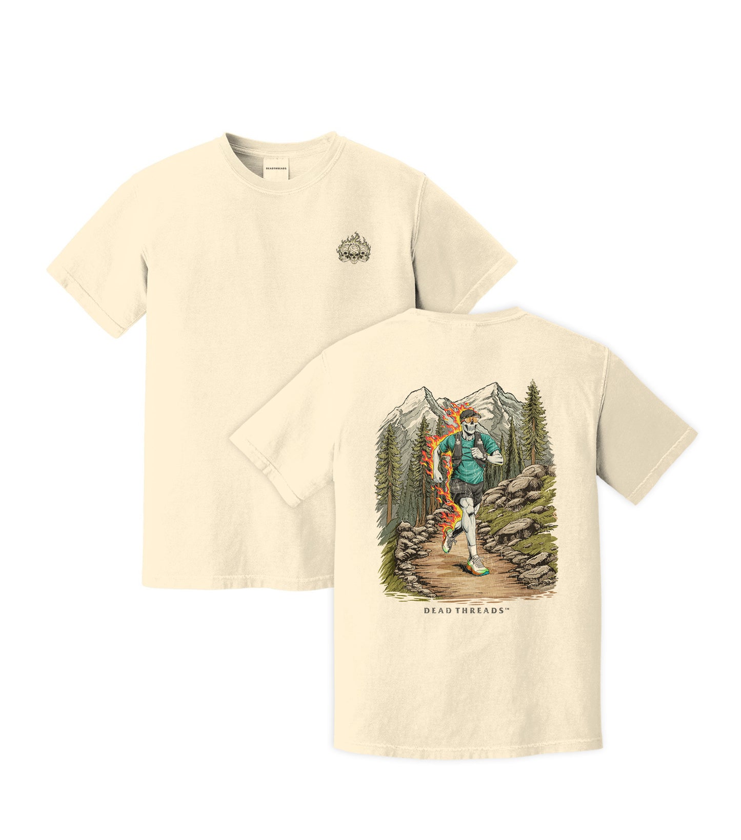 ENTRAIL RUN - “3 SKULL” PREMIUM T-SHIRT