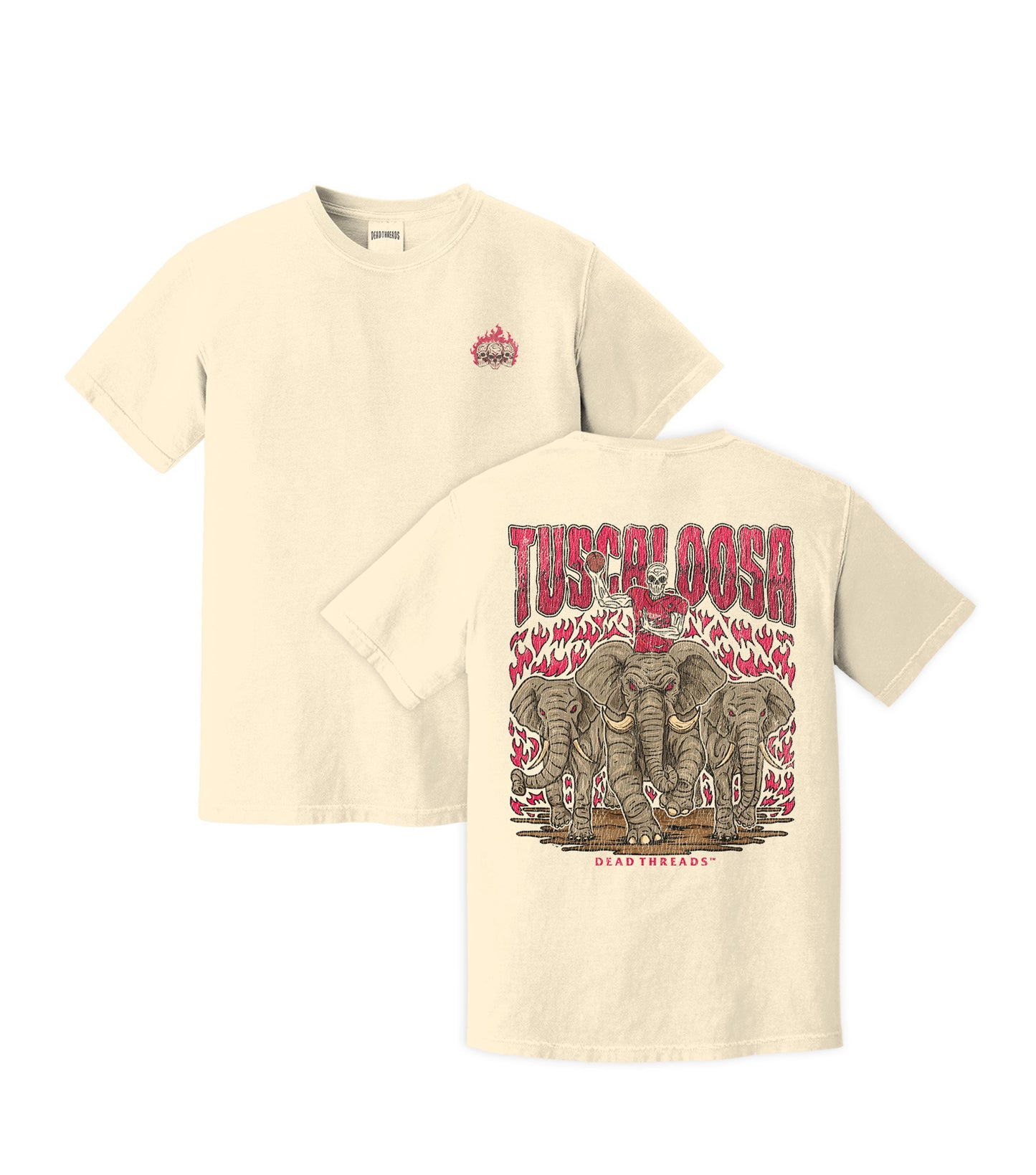 TUSCALOOSA FOOTBALL - “3 SKULL” PREMIUM T-SHIRT