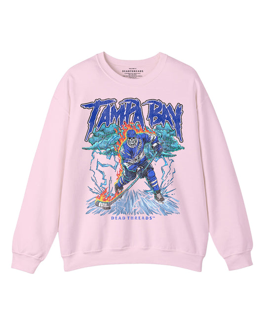 TAMPA BAY HOCKEY CREWNECK SWEATSHIRT - PINK