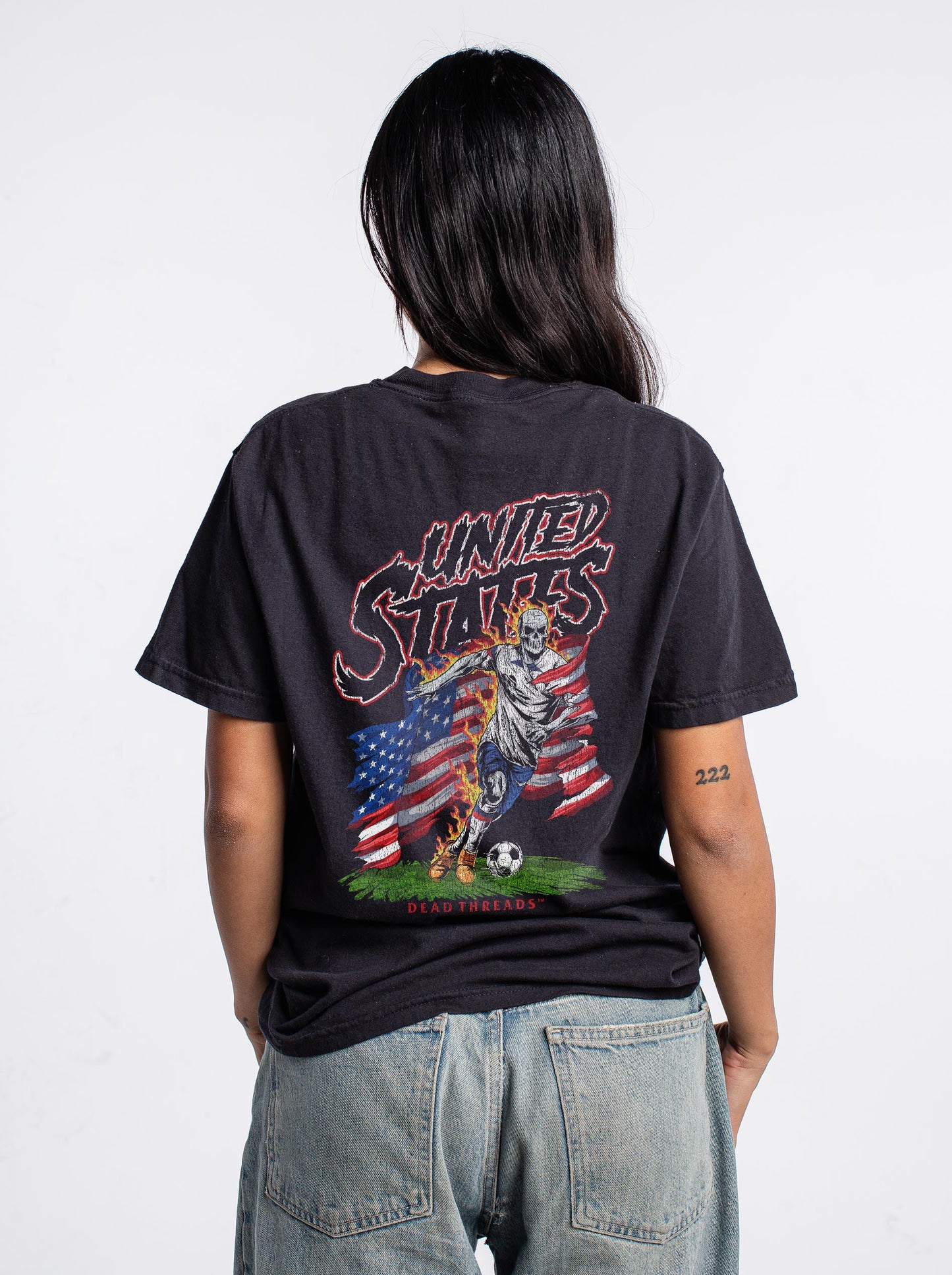 USA SOCCER - “3 SKULL” PREMIUM T-SHIRT