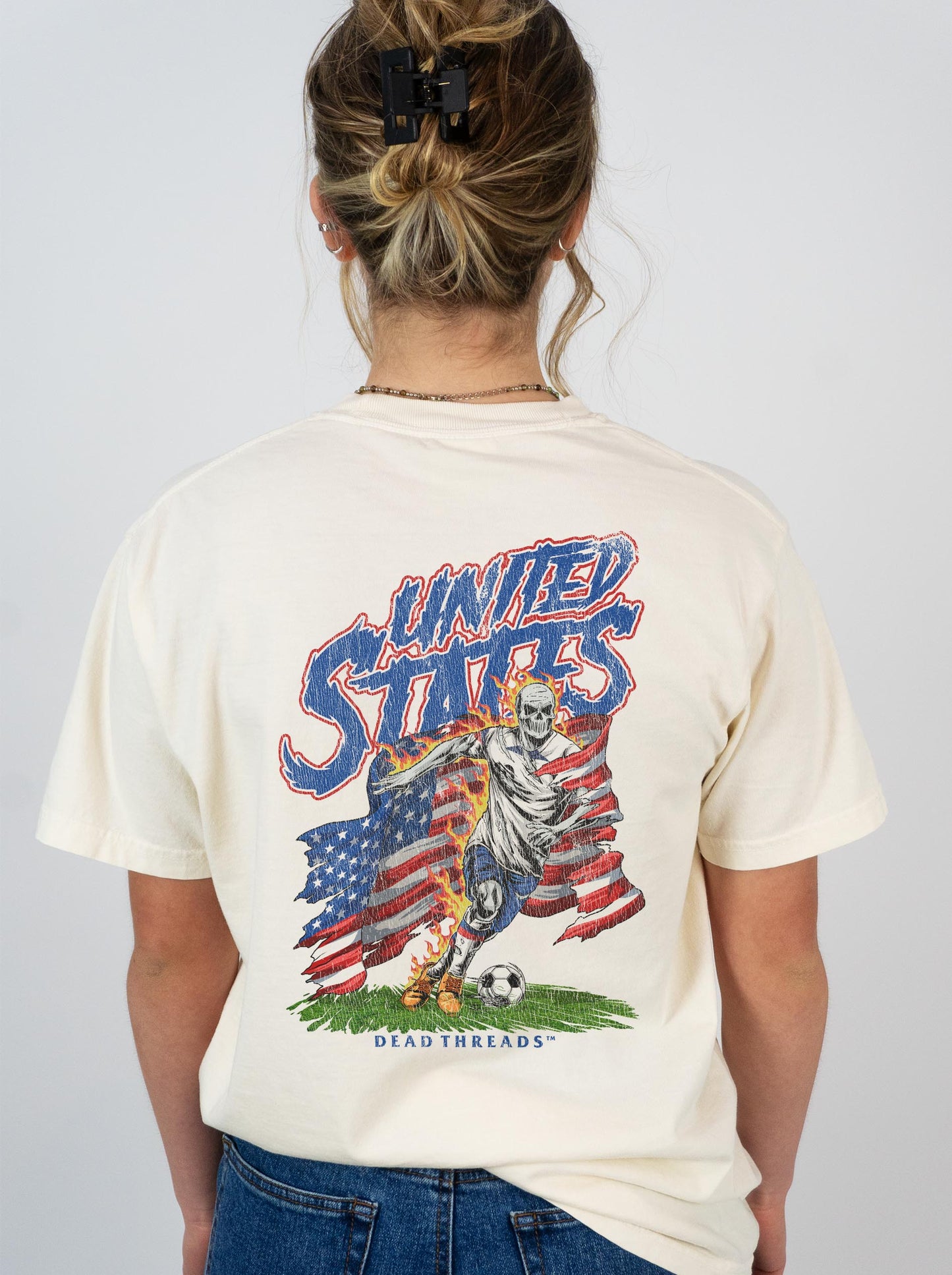 USA SOCCER - “3 SKULL” PREMIUM T-SHIRT