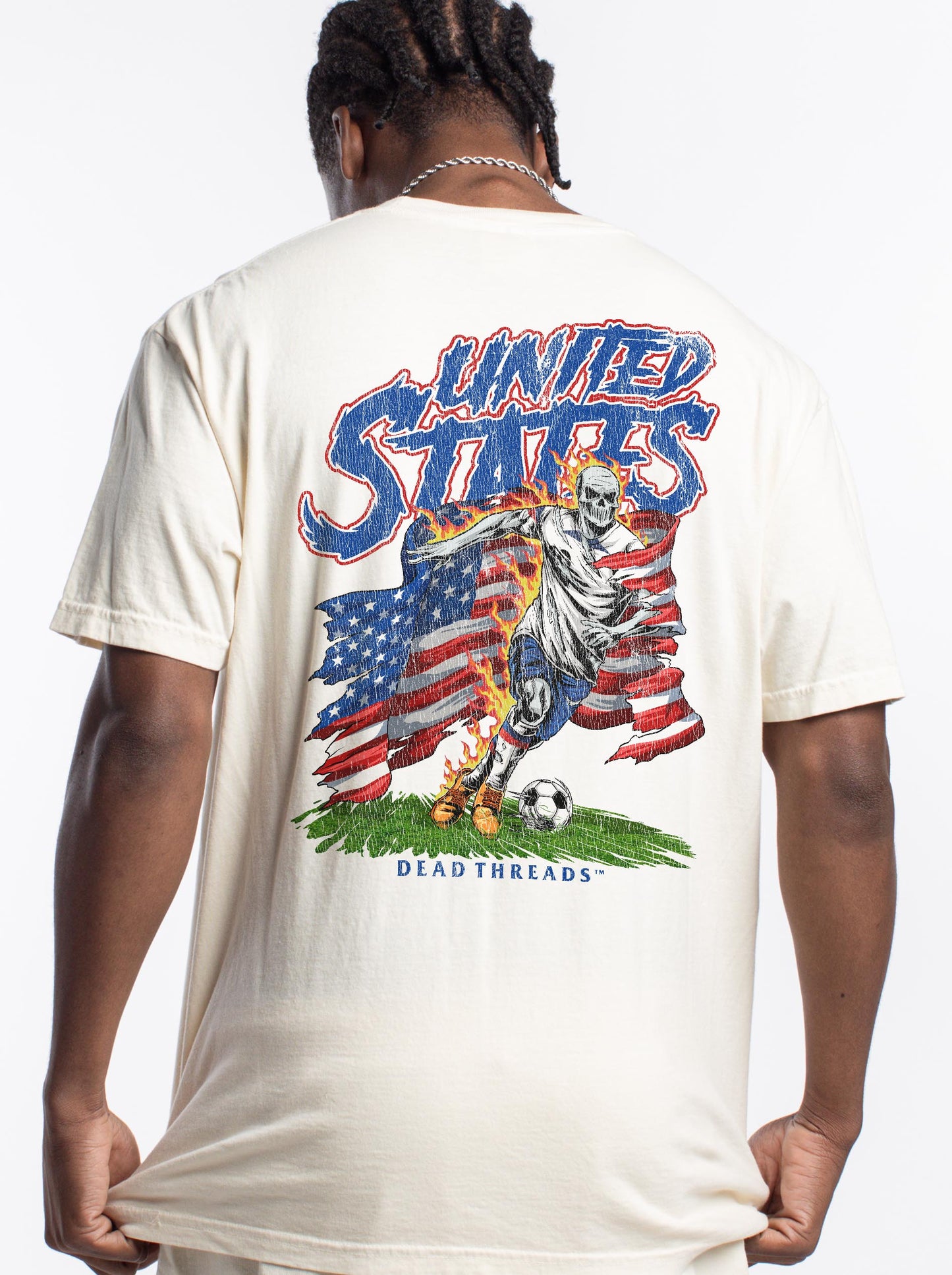 USA SOCCER - “3 SKULL” PREMIUM T-SHIRT