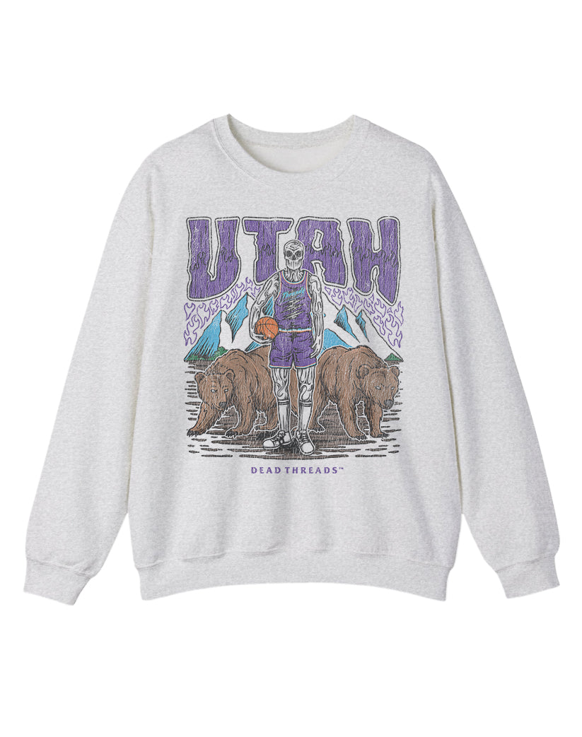 UTAH BASKETBALL CREWNECK SWEATSHIRT