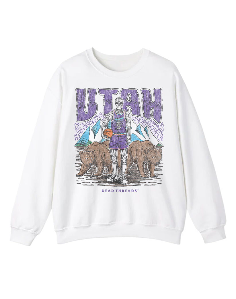 UTAH BASKETBALL CREWNECK SWEATSHIRT