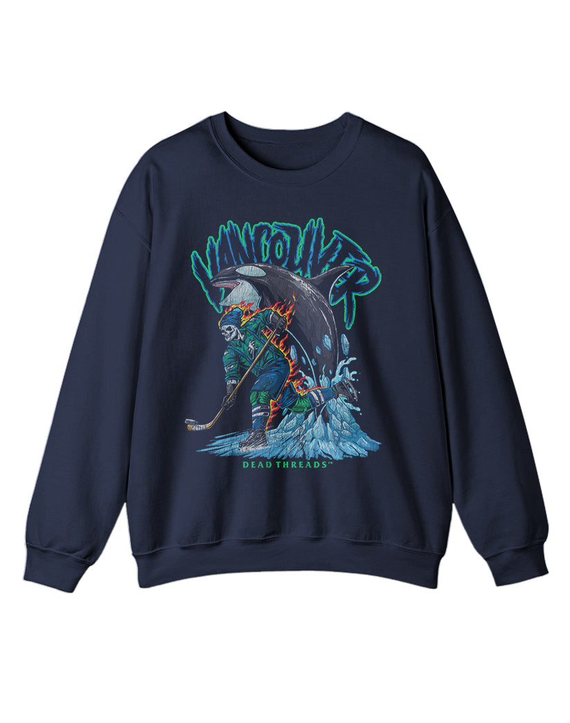 VANCOUVER HOCKEY CREWNECK SWEATSHIRT