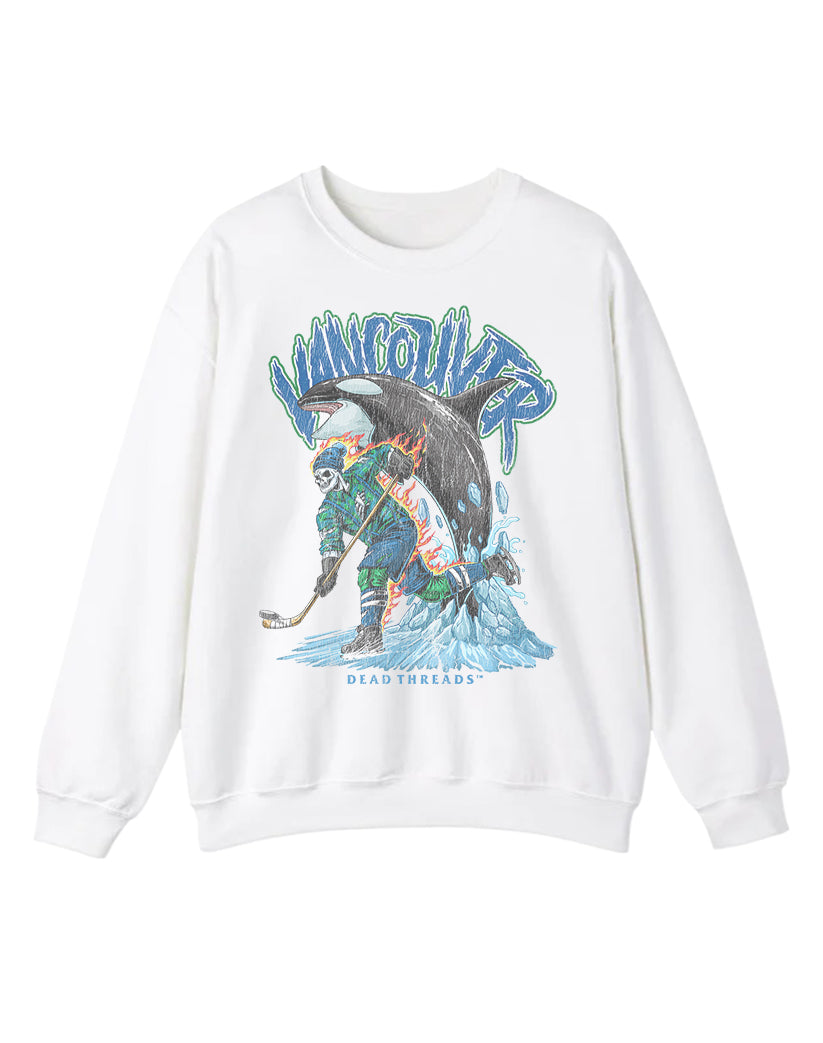 VANCOUVER HOCKEY CREWNECK SWEATSHIRT