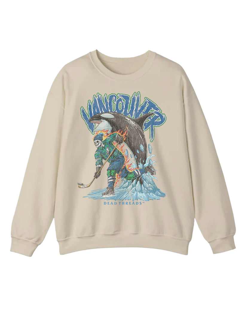 VANCOUVER HOCKEY CREWNECK SWEATSHIRT