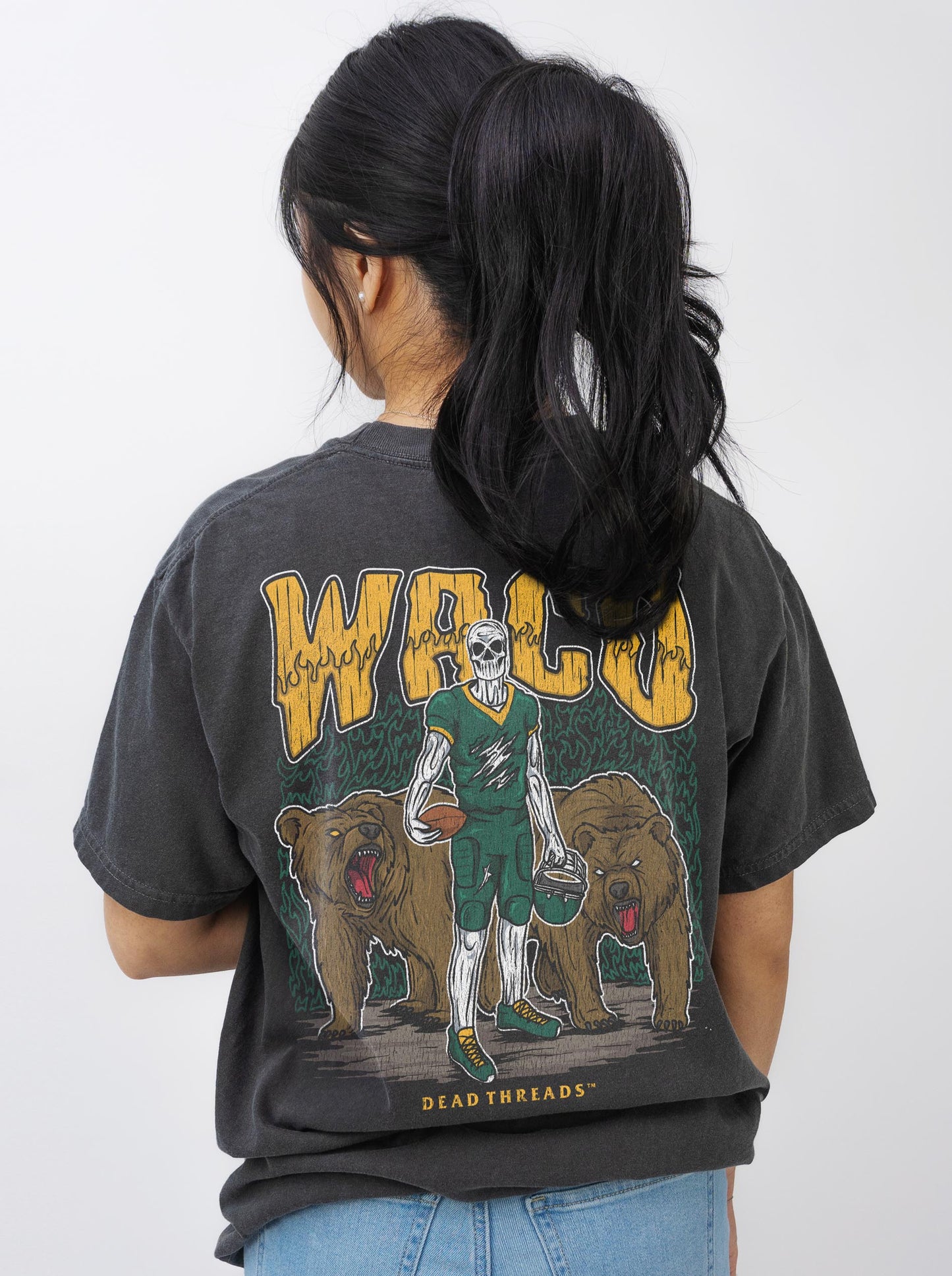 WACO FOOTBALL - “3 SKULL” PREMIUM T-SHIRT
