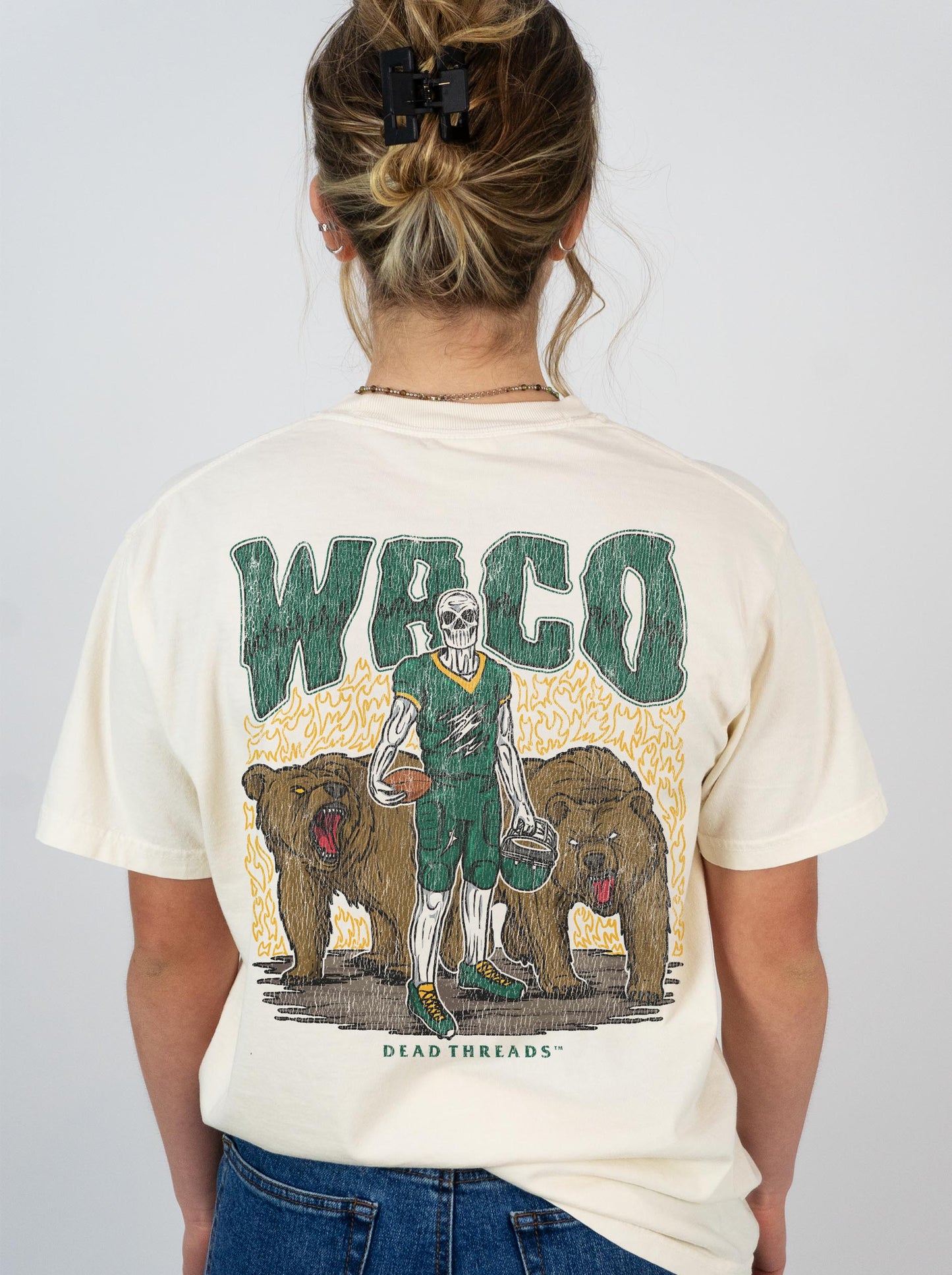 WACO FOOTBALL - “3 SKULL” PREMIUM T-SHIRT