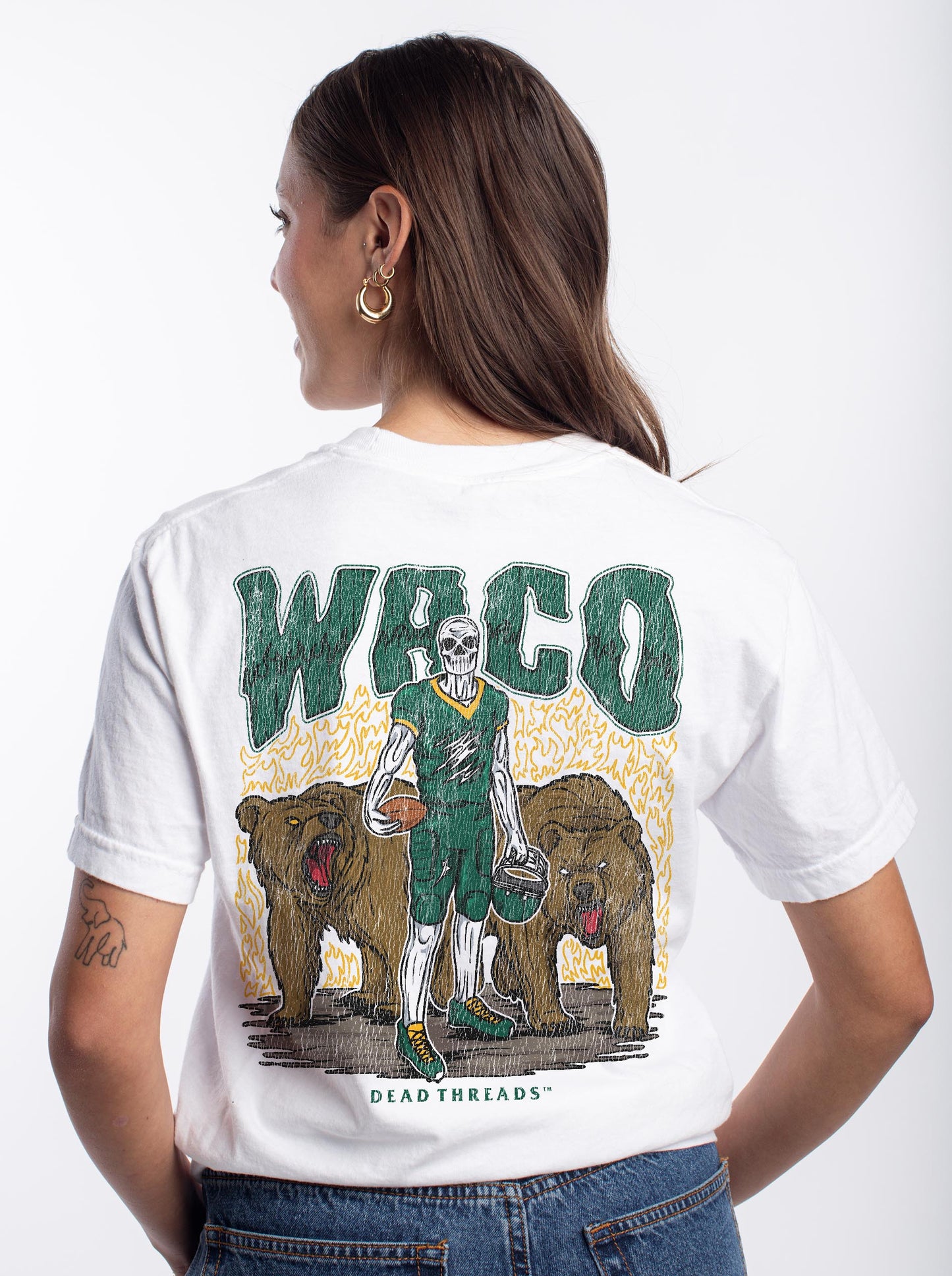 WACO FOOTBALL - “3 SKULL” PREMIUM T-SHIRT