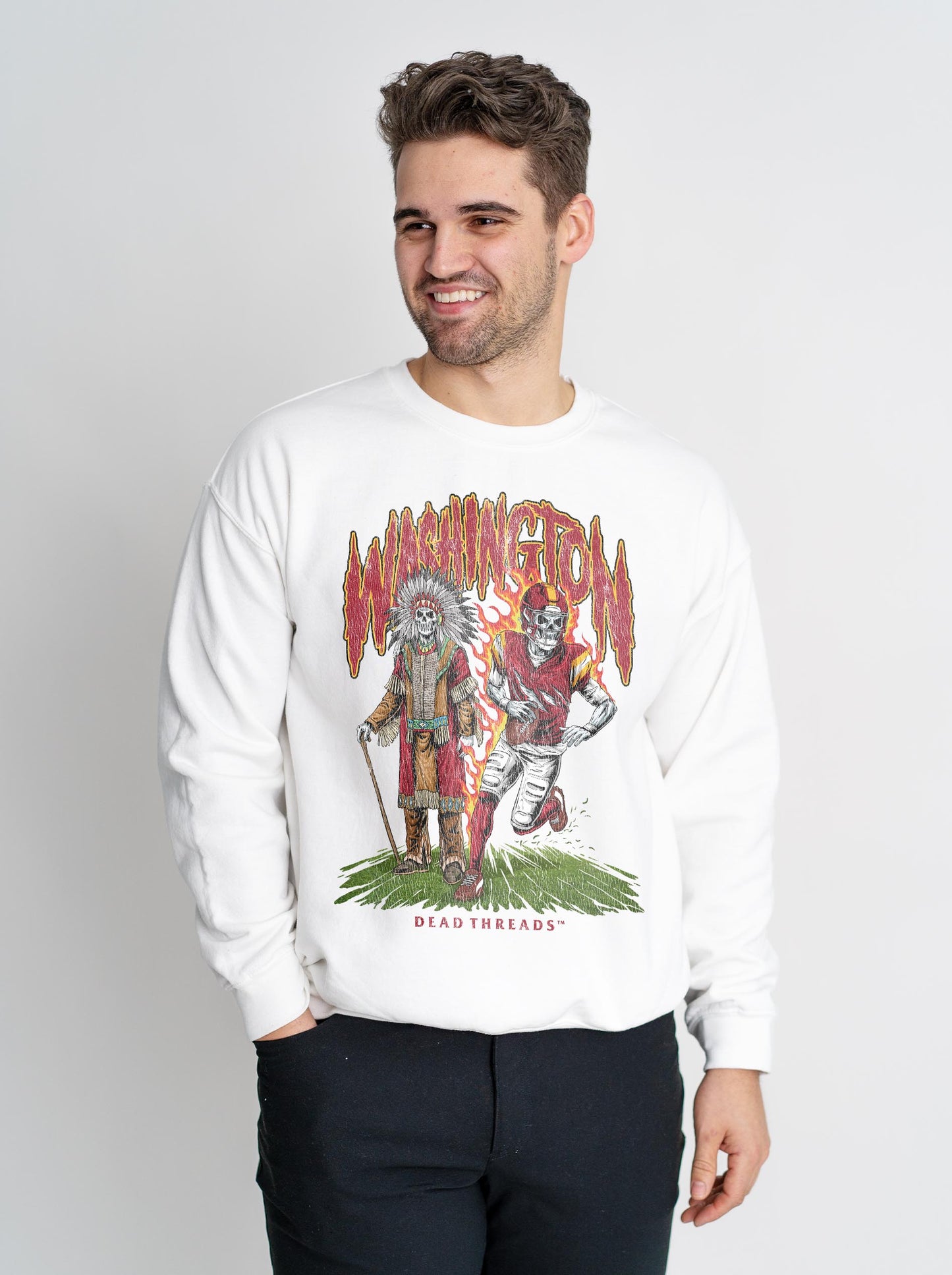 WASHINGTON FOOTBALL v3 CREWNECK SWEATSHIRT