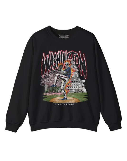 WASHINGTON BASEBALL CREWNECK SWEATSHIRT
