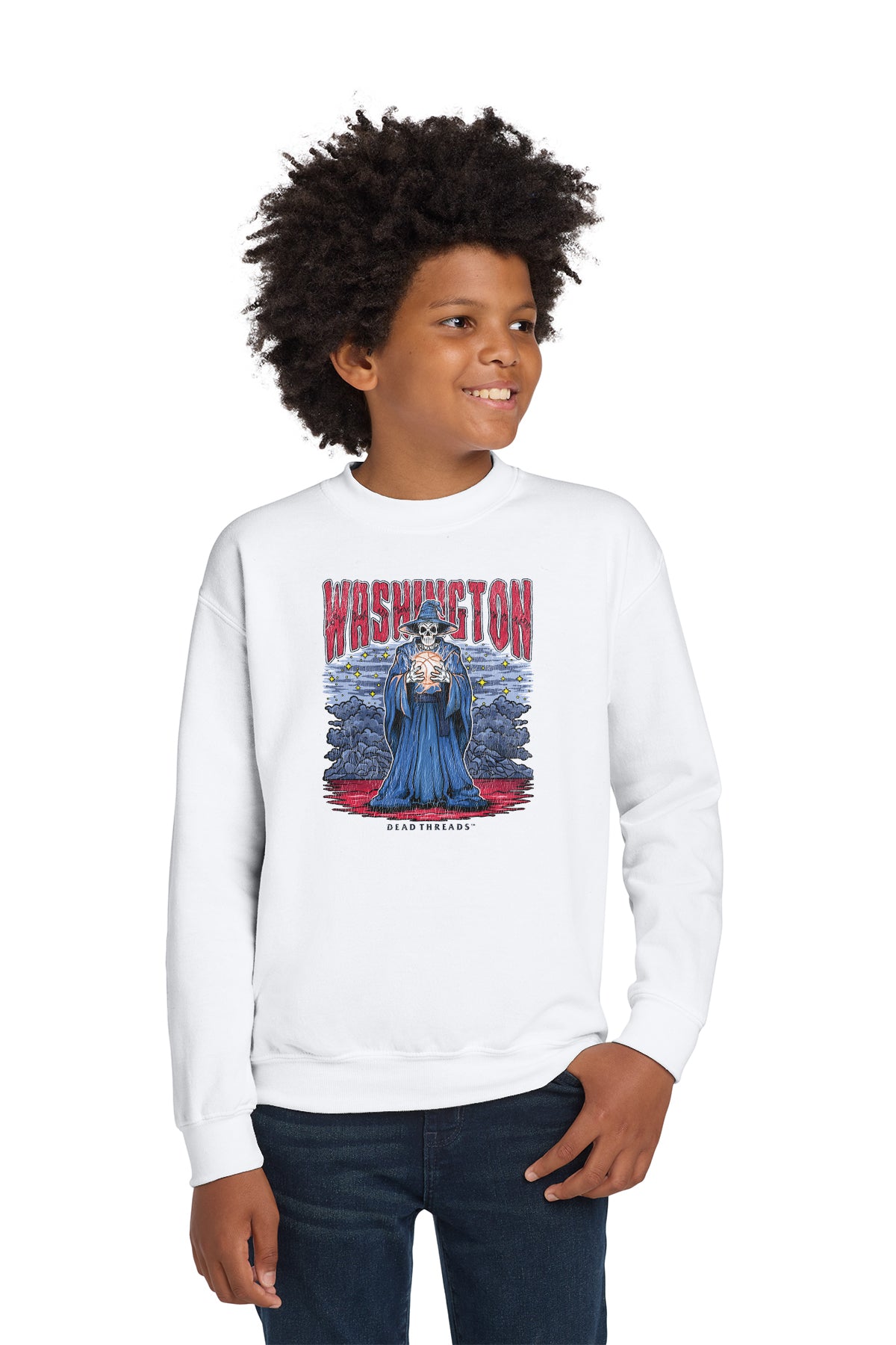 WASHINGTON BASKETBALL KIDS CREWNECK SWEATSHIRT
