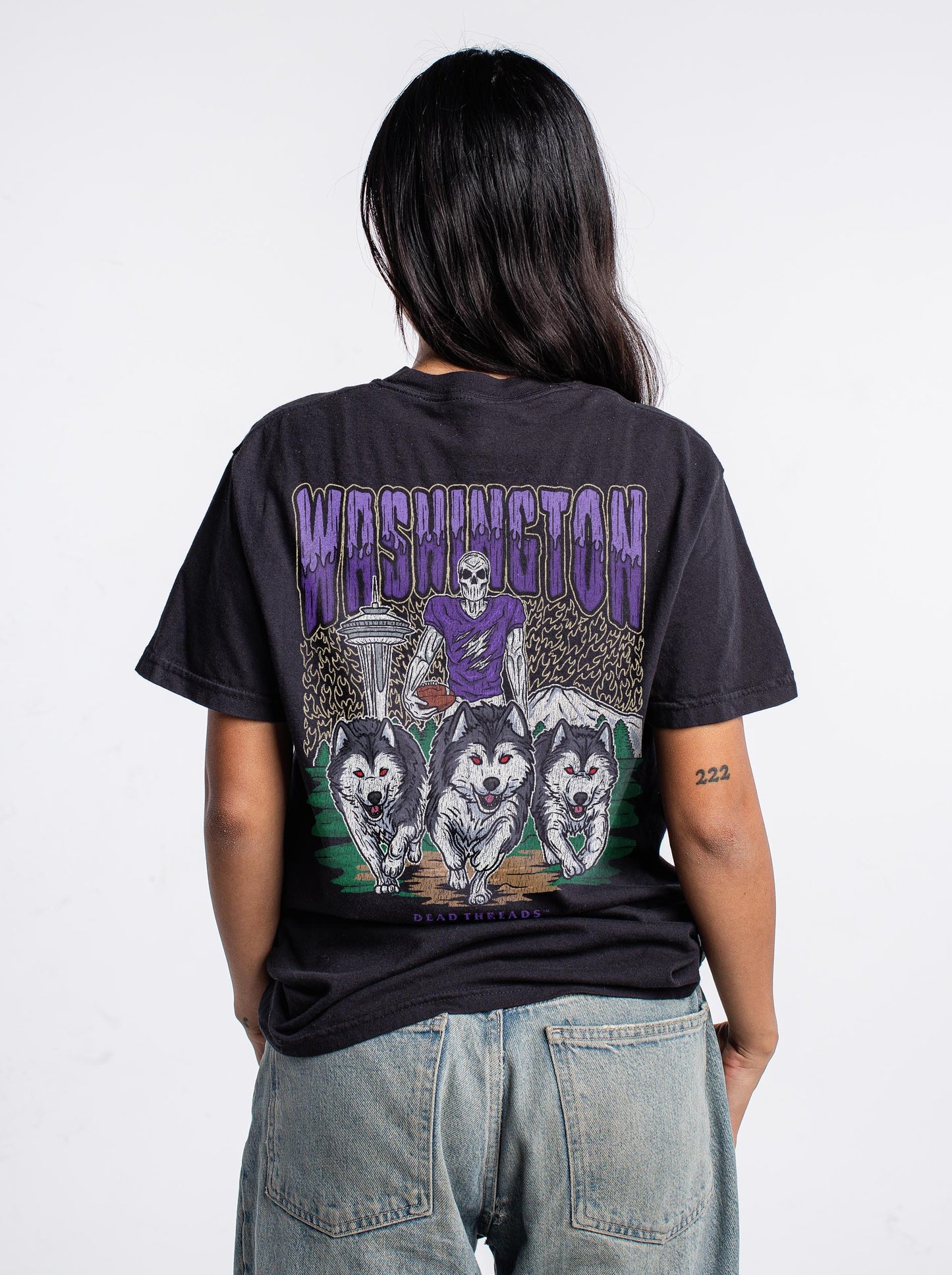 WASHINGTON FOOTBALL - “3 SKULL” PREMIUM T-SHIRT