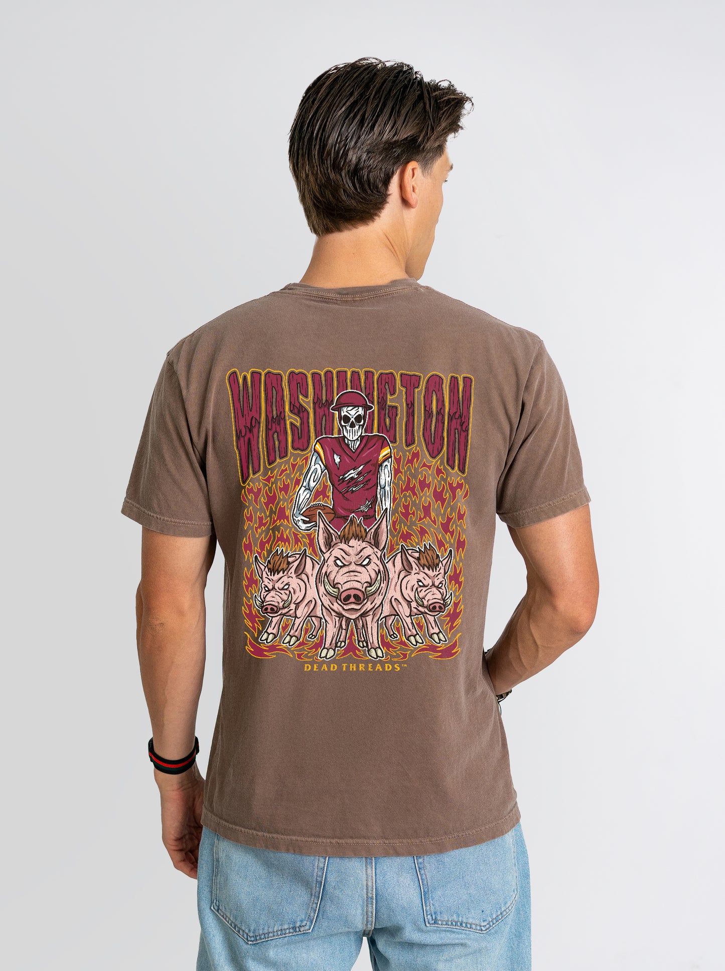 WASHINGTON FOOTBALL v1 - “3 SKULL” PREMIUM T-SHIRT