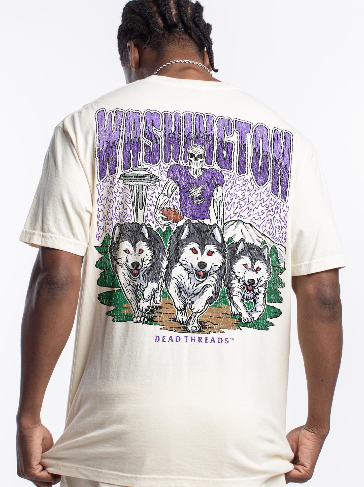 WASHINGTON FOOTBALL - “3 SKULL” PREMIUM T-SHIRT