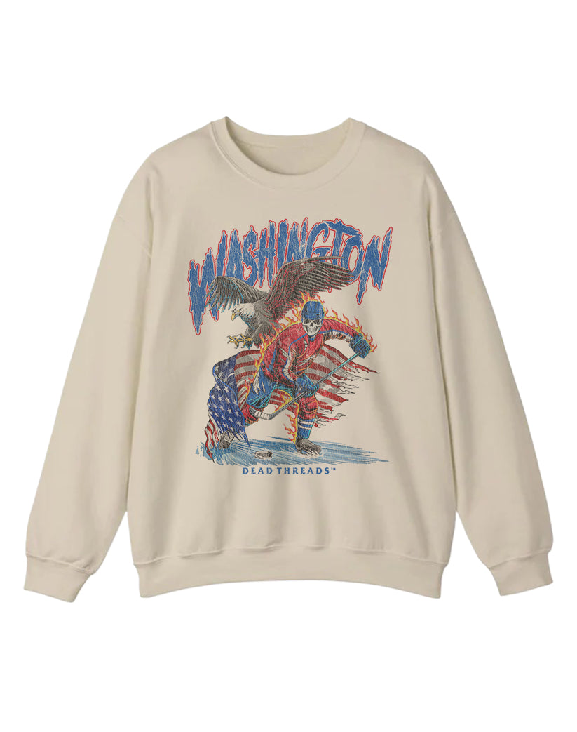 WASHINGTON HOCKEY CREWNECK SWEATSHIRT
