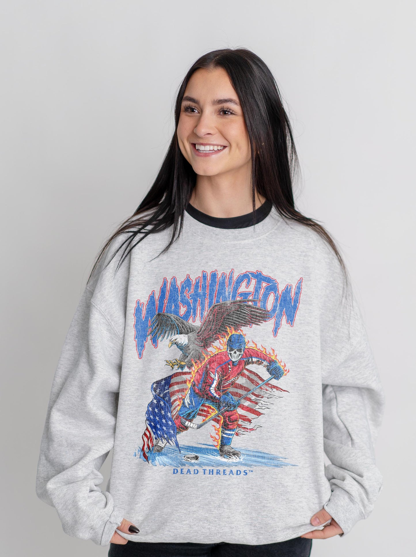 WASHINGTON HOCKEY CREWNECK SWEATSHIRT