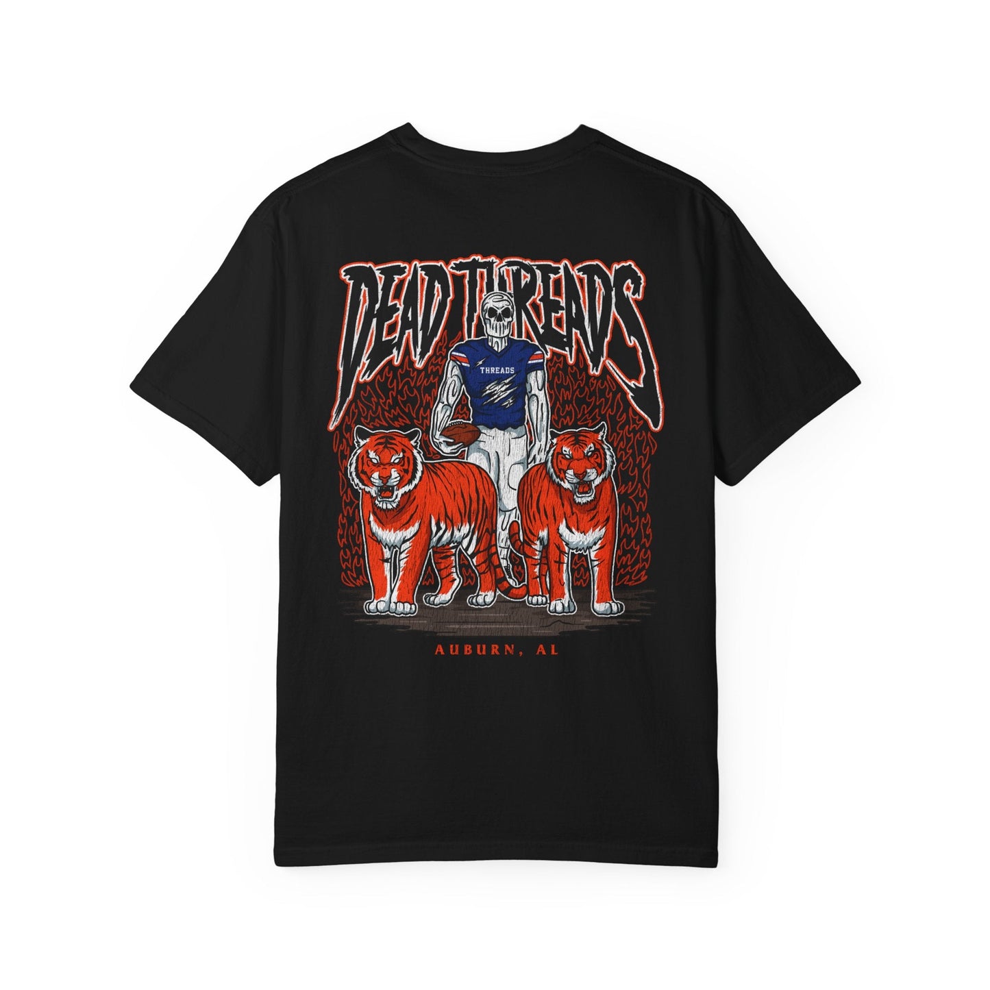 AUBURN FOOTBALL - “3 SKULL” PREMIUM T-SHIRT – T-Shirt – Dead Threads Apparel