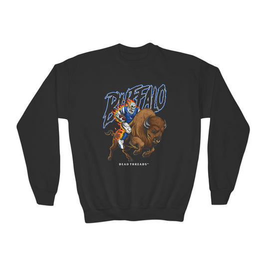 BUFFALO FOOTBALL v3 KIDS CREWNECK SWEATSHIRT