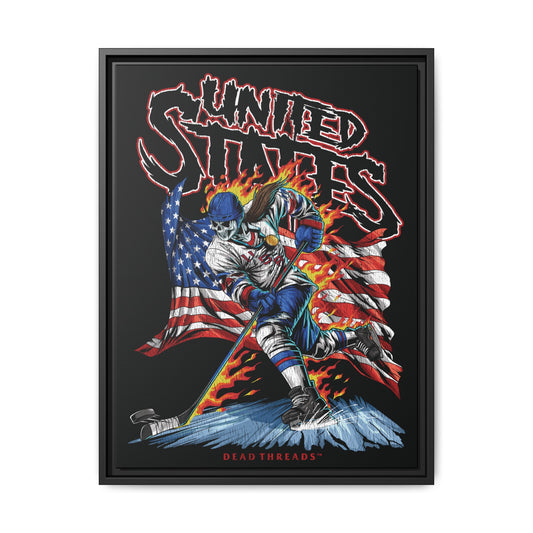 USA HOCKEY (WOMEN) PREMIUM FRAMED CANVAS PRINT *ULTRA-LIMITED*